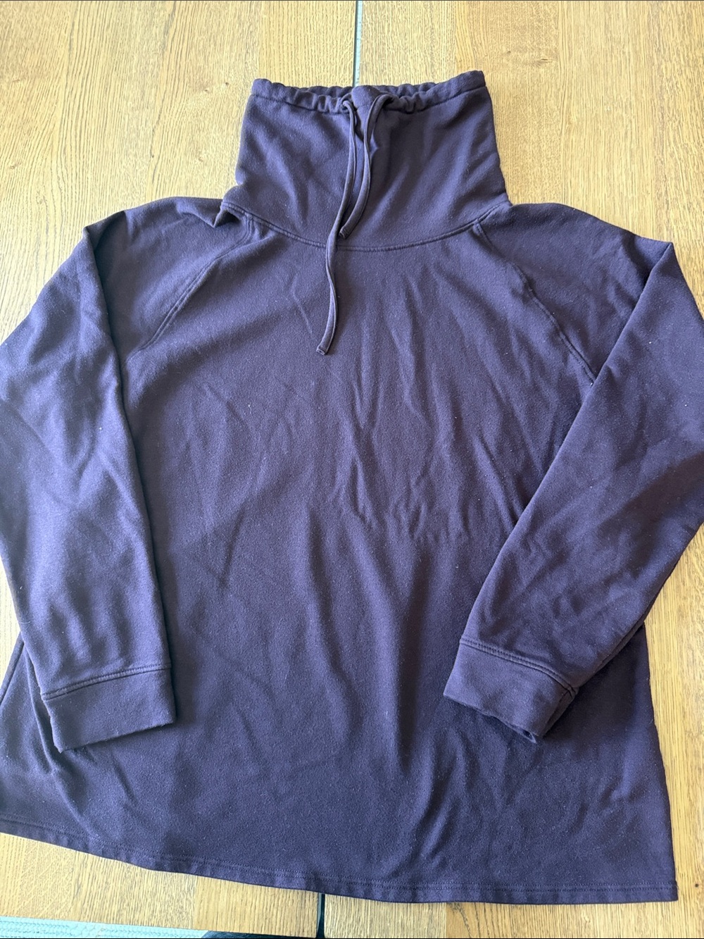 32 Degrees Women's High Neck Pullover Hoodie - Deep Purple